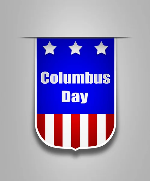 Ribbon on the american Columbus day — Stock fotografie