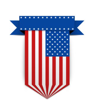 Stule amerikan bayrağı renkli şerit.