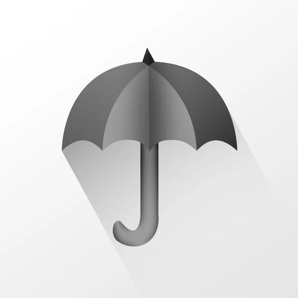 Elszigetelt fekete esernyő. — Stock Fotó