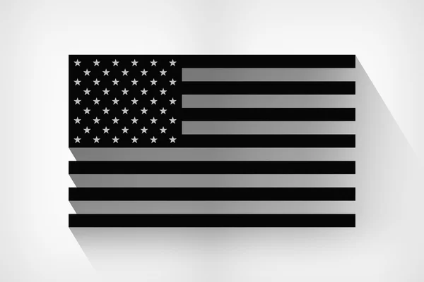 抽象的黑色美国国旗 — 图库照片