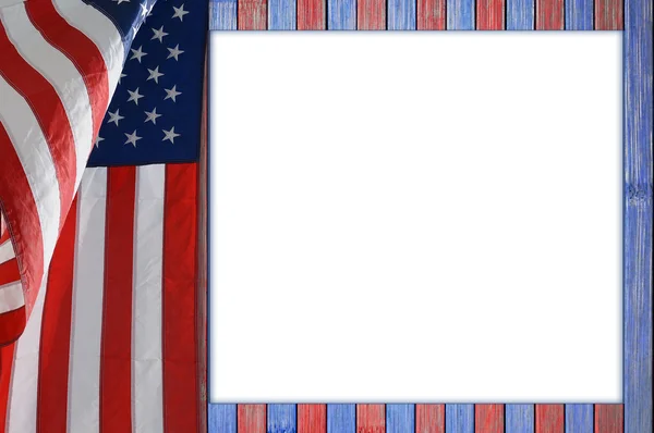 Patriottische tabel met ons vlag. — Stockfoto