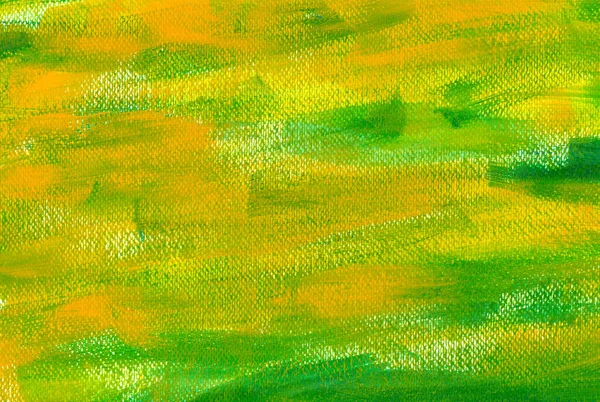 Pintura Artesanal Verde Amarelo Aquarela Mão Desenhado Fundo Abstrato Textura — Fotografia de Stock