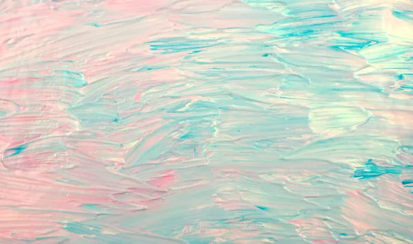 El yapımı. Pembe, pastel, beyaz, açık mavi turkuaz akrilik sıvı sanat. Doku soyut sanat eserleri. Sıvı renklerle ilgili detaylar, tuval üzerindeki pigment boyası. Çağdaş, modern orijinal sanat.