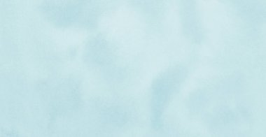 Pastel gökyüzü mavi suluboya dokusu arkaplanı. Soyut resim çalışması. Yatay resim biçimi