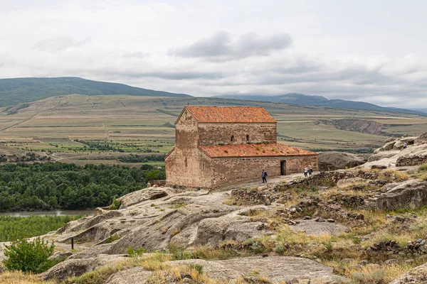 Uplistsikhe Geórgia 2020 Templo Uplistsuli Antiga Cidade Georgiana Uplistsikhe Uma — Fotografia de Stock