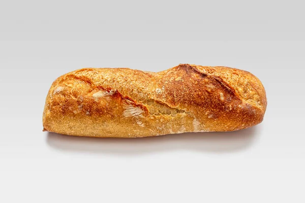 Petite Mini Baguette Une Boulangerie Coupée Sur Une Croûte Dorée — Photo