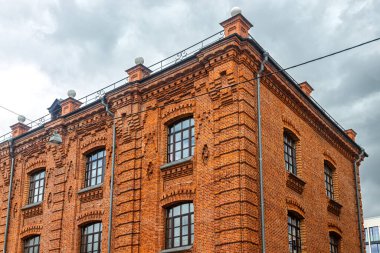 Moskova, Rusya, 06.29.2021. Rusya P. A. Smirnov 'un votka kralının şarap deposu. 