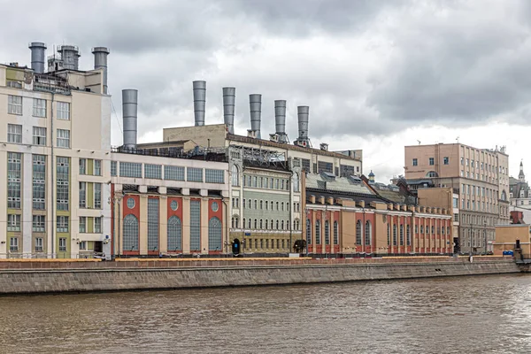 Moscow Russia 2021 State Electric Power Station Oldest Operating Thermal — Stock Photo, Image