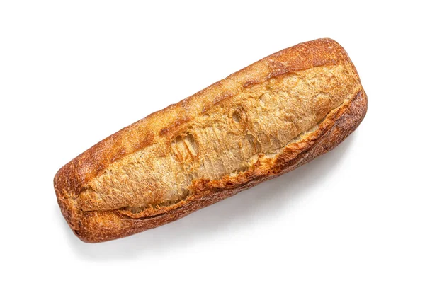 Mini Baguete Fresca Padaria Com Uma Crosta Dourada Crocante Isolada — Fotografia de Stock