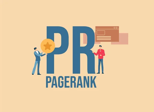 Σχέδιο PR Pagerank. Επενδυτική επιχειρηματική στρατηγική πληρωμή με μετρητά και πιστωτικές κάρτες social media. — Διανυσματικό Αρχείο