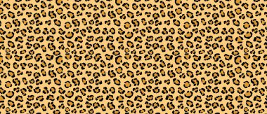 Sarı arka planlı leopar derisi. Siyah puma kamuflaj şeması olan Afrika noktaları.