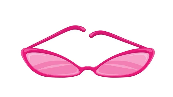 Óculos de designer rosa. Moldura elegante com lentes de proteção solar elegantes. —  Vetores de Stock
