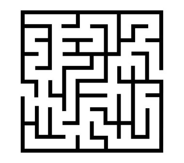 Eğlence ve bilişsel gelişim için karmaşık labirent tasarımı. Bulmaca aşıkları ve beyin egzersizleri için mükemmel..