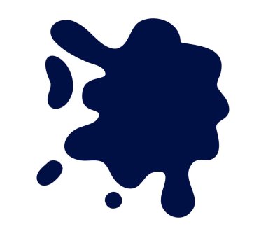 Dynamic abstract blue splash shape, perfect for adding creativity to various design projects.