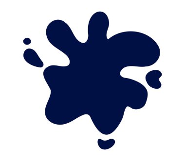 Dinamik mavi mürekkep sıçrama şekli, yaratıcı tasarımlara modern ve sanatsal bir dokunuş eklemek için mükemmel..