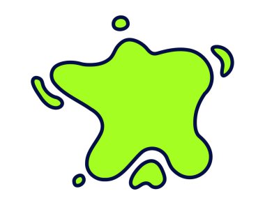 Yaratıcı ve modern tasarım projeleri için mükemmel, cesur bir taslak ile enerjik soyut yeşil sıçrama.