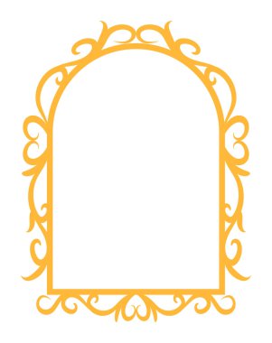 Ornate vintage frame featuring intricate swirls, perfect for adding a classic touch to any decor.