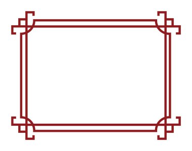 Geleneksel Çin çerçeve tasarımı sanat dekorasyonu ve Asya 'dan esinlenilmiş projeler için mükemmeldir..