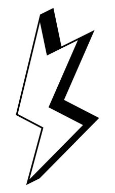 Cesur yıldırım grafiği, çarpıcı bir elemente ihtiyaç duyan yaratıcı ve tasarım projeleri için ideal.