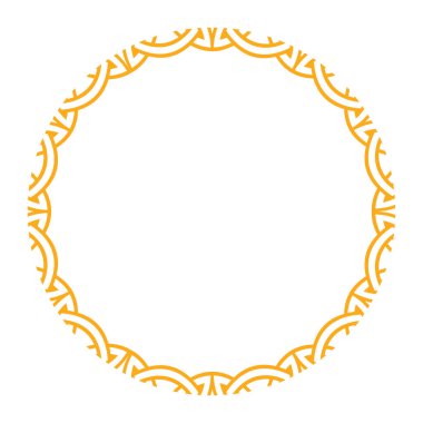 Karmaşık Kelt ve İskandinav motifleri içeren dairesel desen, dekoratif tasarımlar ve sınırlar için idealdir..