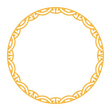 Karmaşık Kelt ve İskandinav desenleri içeren dairesel çerçeve, dekoratif kullanım veya tasarım projeleri için mükemmel.