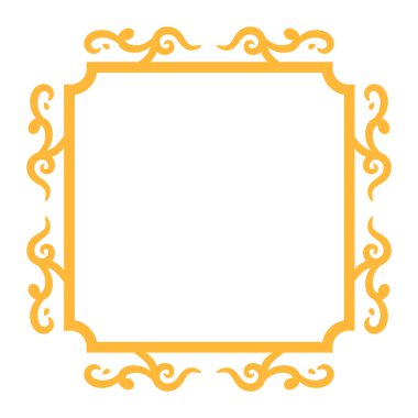 Karmaşık detaylarla süslü klasik çerçeve, sanat, zanaat veya dekoratif projeler için ideal.