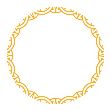 Çeşitli yaratıcı kullanımlar için ideal, Kelt ve İskandinav desenlerinden esinlenilmiş dairesel bir dekoratif çerçeve.