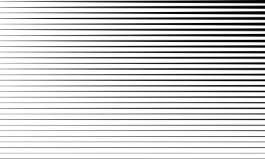 Yatay çizgileri olan soyut siyah ve beyaz çizgili desen, arkaplan ve tasarım projeleri için ideal.