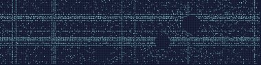 Karmaşık desenler gösteren soyut dijital şebeke. Teknolojiyle ilgili tasarım, projeler veya arka planlar için ideal.