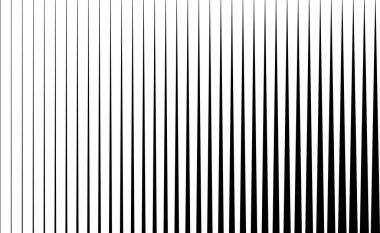 Siyah ve beyaz dikey çizgiler dinamik bir geometrik desen oluşturur..