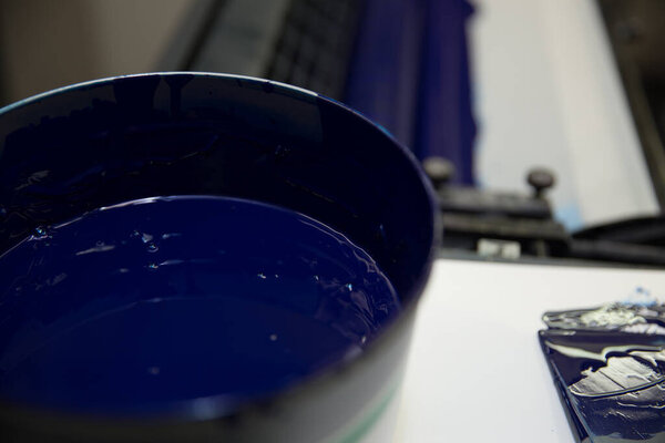 Printing Process Offset Ink. Color Industry. Media Concept.