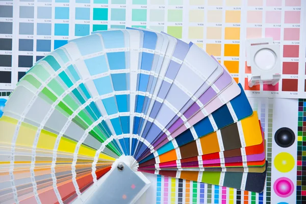 Premere Gestione Del Colore Tavolozze Colori Stampa Commerciale — Foto Stock