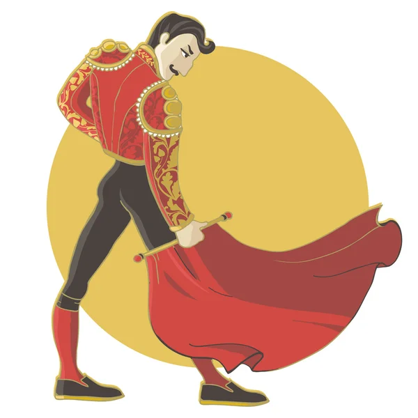 Matador у традиційних костюмах — стоковий вектор