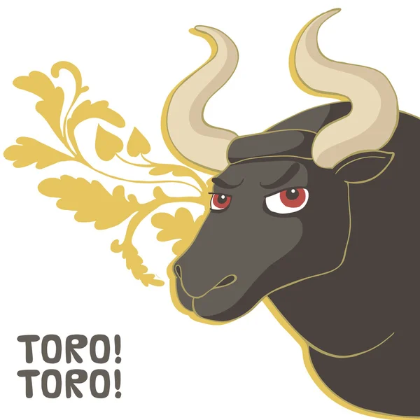 Angry corrida bull — Stock Vector