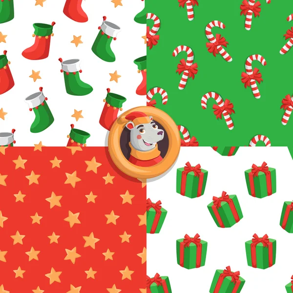 Merry Christmas pattern — Stock Vector