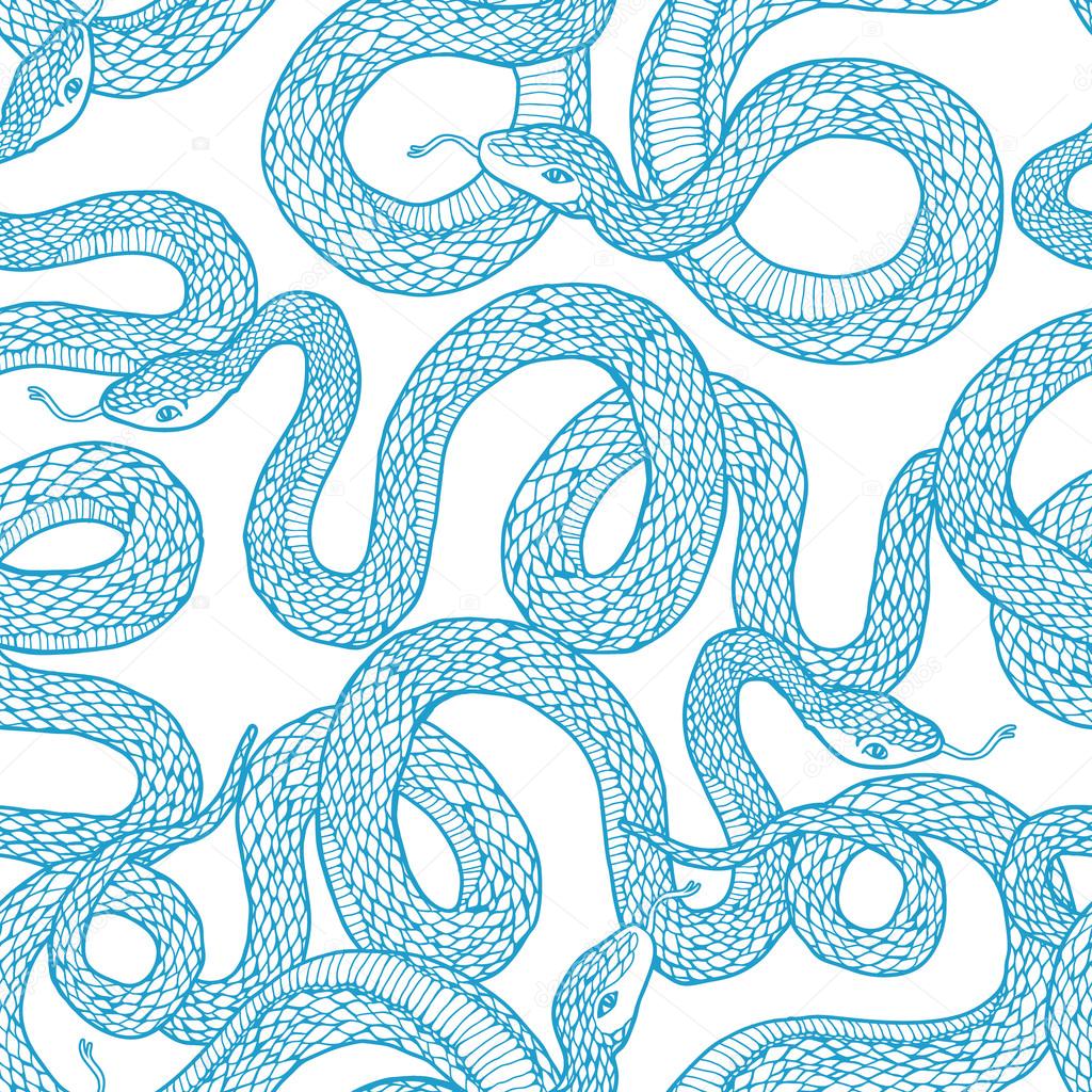 Pattern with snakes.