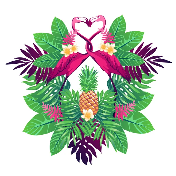 Illustration vectorielle tropicale . — Image vectorielle