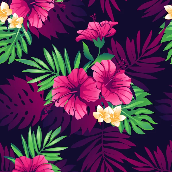 Modèle sans couture tropicale. — Image vectorielle