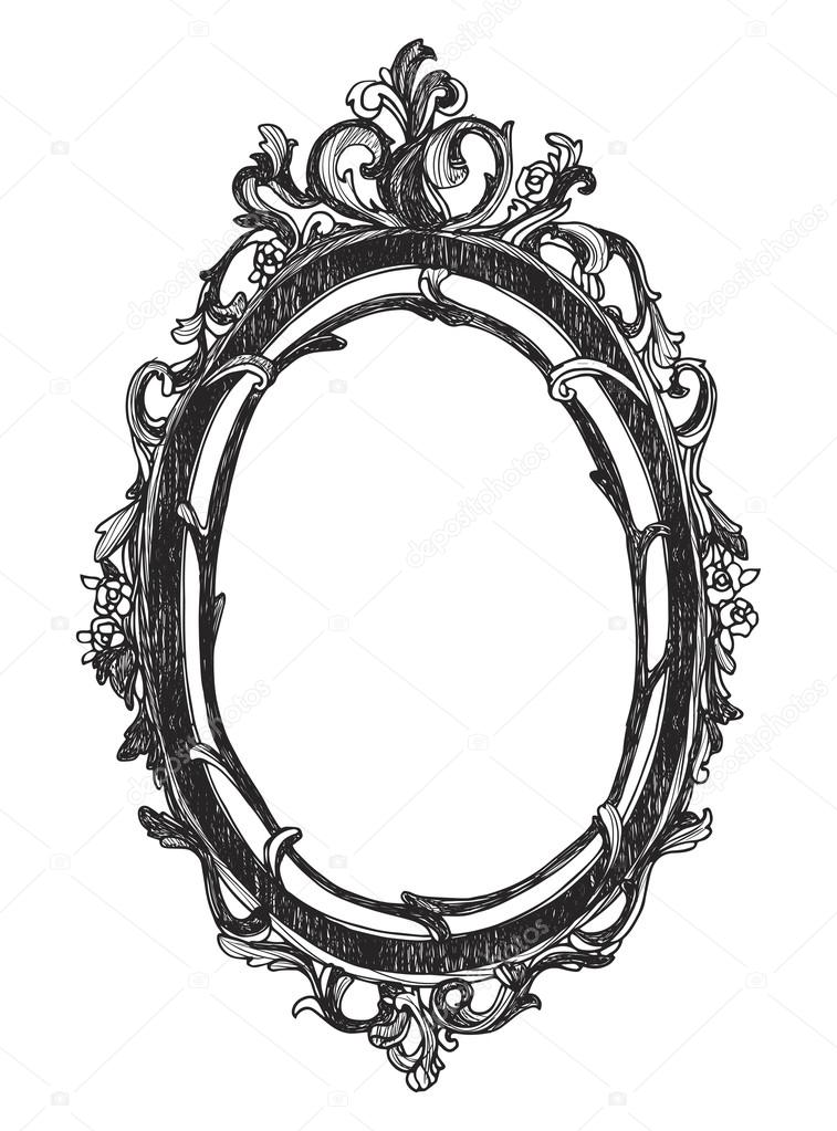 Vintage hand drawn vector frame.