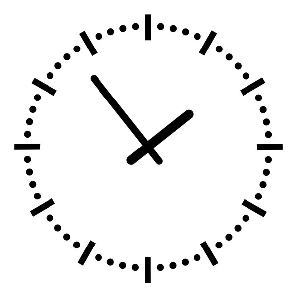 Zegar Odizolowany Białym Tle Znak Czasu Ilustracja Wektora — Wektor stockowy