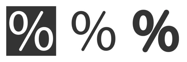 Відсотковий Вектор Ізольовано Символ Знижки Продажу Сучасна Змінена Піктограма Відсотка — стоковий вектор