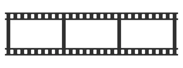 Video Tape Foto Filmstreifen Qualität Frame Vector Illustration Ausgeschnitten Isoliert — Stockvektor