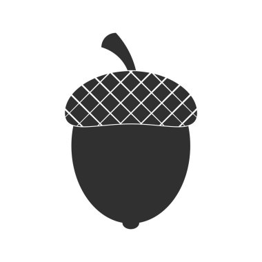 Doğa uygulamaları ve web siteleri için palamut tohumu veya metakut tohumu düz vektör simgesi