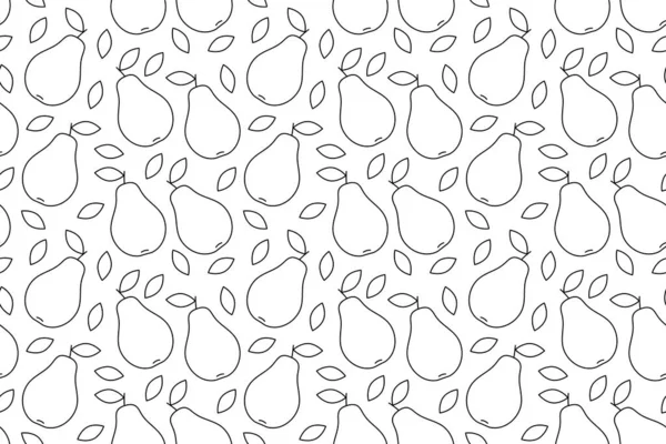Armutlu tropik bir arka plan. Tekrarlanan meyve arka planı. Meyveli kusursuz bir desenin vektör çizimi. Modern egzotik soyut tasarım. 