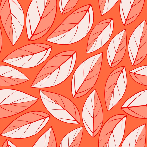 Moderno Patrón Ilustración Hojas Fondo Tropical Con Hojas Repetir Antecedentes — Vector de stock