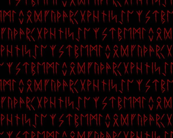 Etnik Norveç İzlanda 'nın kusursuz deseni. Vikinglerin ve kuzeylilerin runik tılsımları. Sihirli ve sihirli yazılar. Pagan işaretleri. Tekrarlanabilir bir arka plan. Vektör illüstrasyonu. 