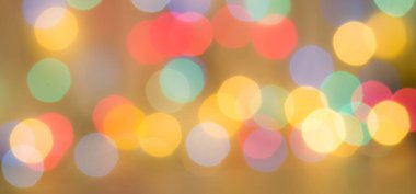Işık arkaplanındaki odaksız ışıklar