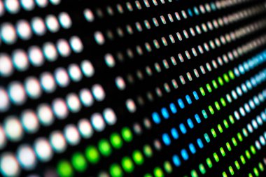 Modern LED ekranın pikselleri