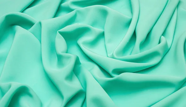 Smooth Elegant Mint Color Tissue Abstract Background Textile Background Cloth — Stock Photo, Image