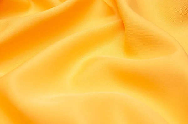 Hladké Elegantní Žluté Tkáně Abstraktní Pozadí Textilní Pozadí Látkové Tapety — Stock fotografie